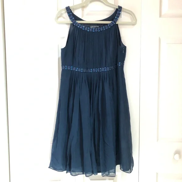 Jones New York | Dresses | Jones Ny Petite Navy Blue Silk Cocktail Dress |  Poshmark